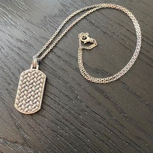 Rare Montblanc Men's Dog Tag Necklace